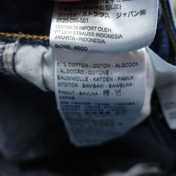 Levis 721 Jeans Womens 29 Blue High Rise Skinny Stretch Denim 28x27 Classic - Picture 8 of 9